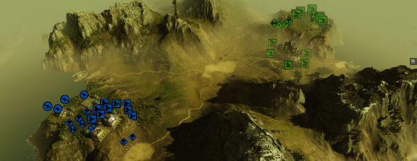 Schlachtfeld von oben