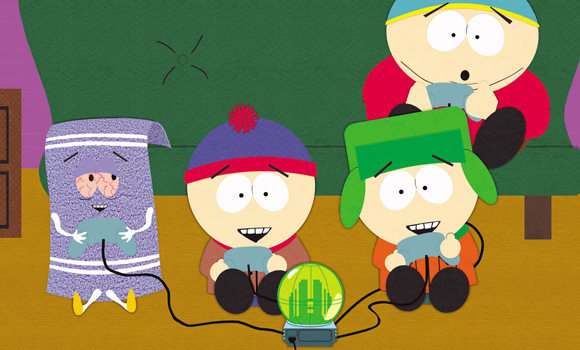 Towelie, Stan, Kyle und Cartman mit Okama GameSphere