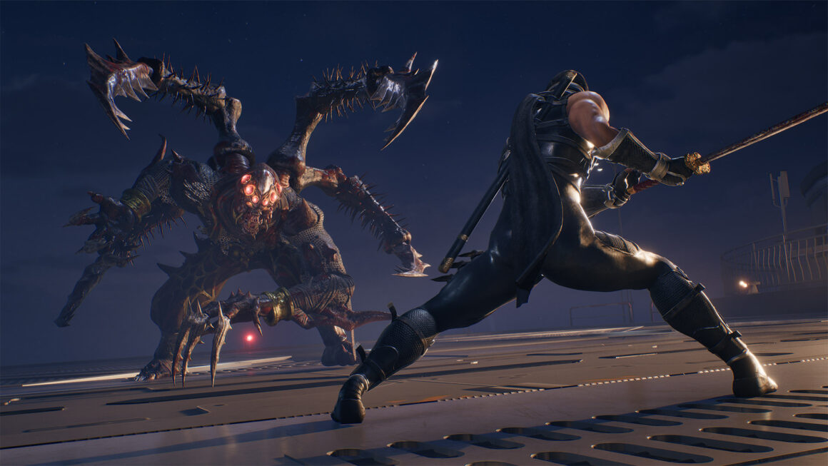 Ninja Gaiden II Black Screenshot von Ryu und einem Monster