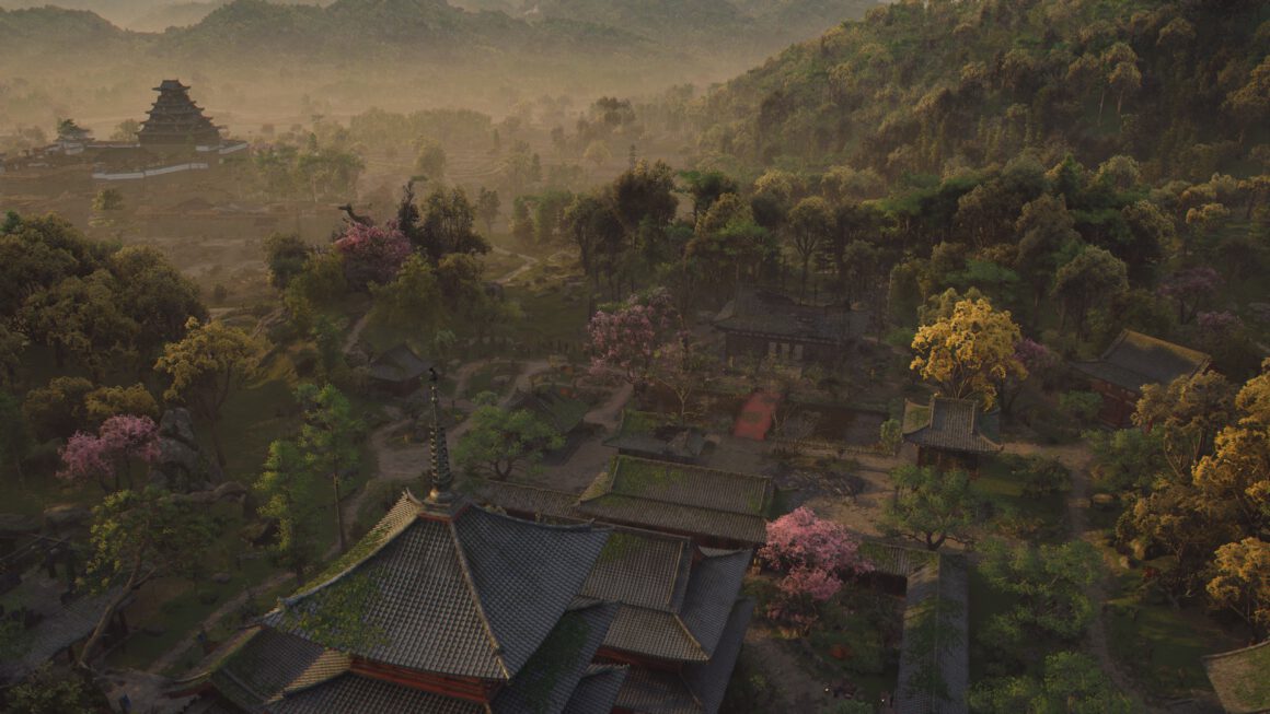 Assassin’s Creed Shadows Aussicht von einem Tempel