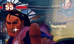 Dan zeigt sein gewinnendes Lächeln nach erfolgreichem Niederschlag des Gegners