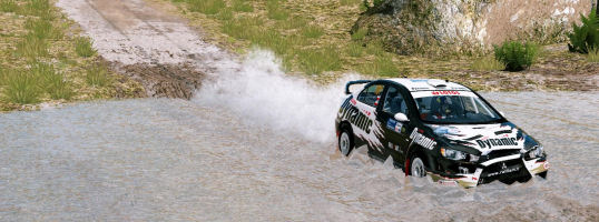 WRC 3 - Wasserdurchfahrt